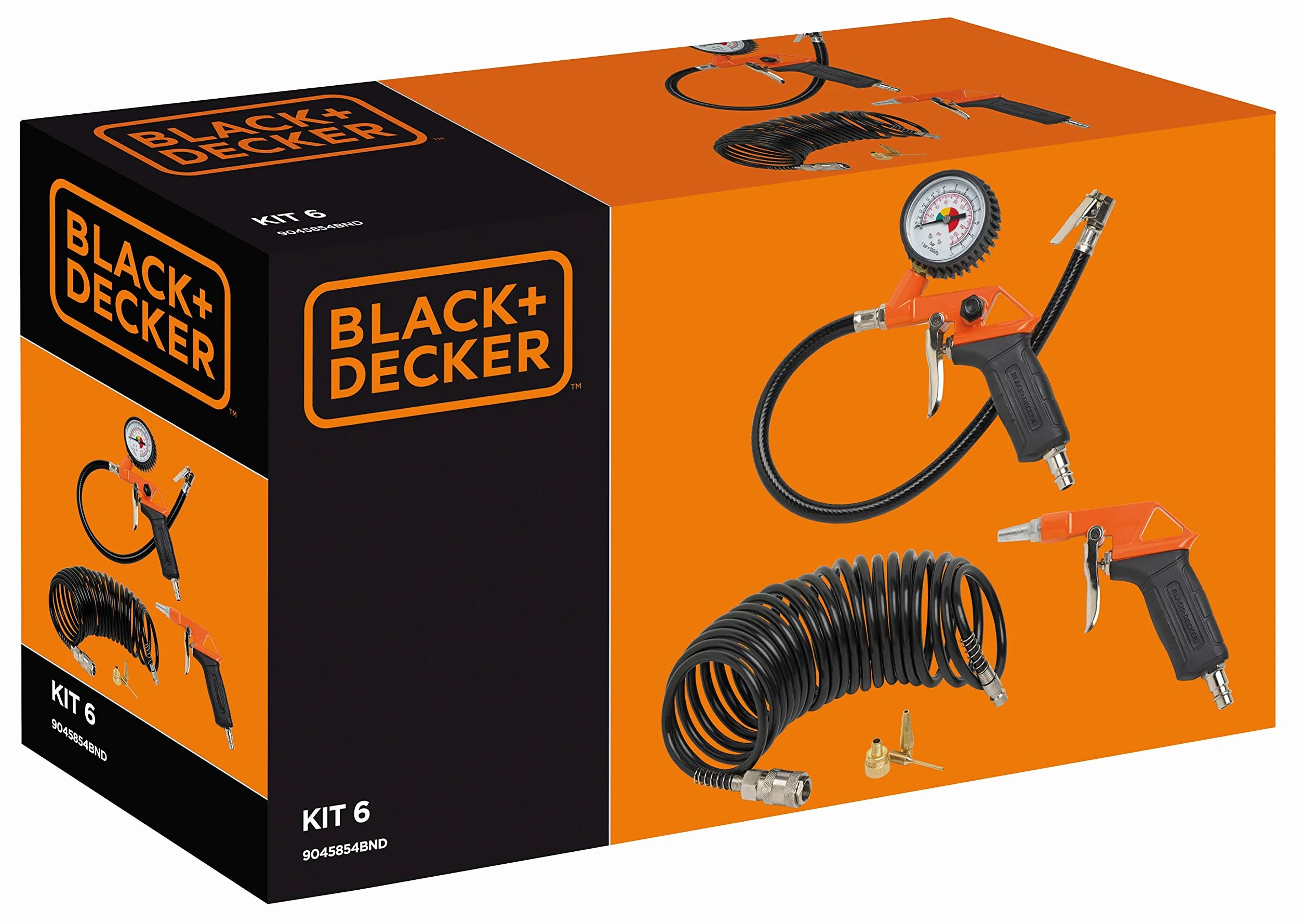 Black&Decker 9045854BND Accessoires pour compresseur, Noir