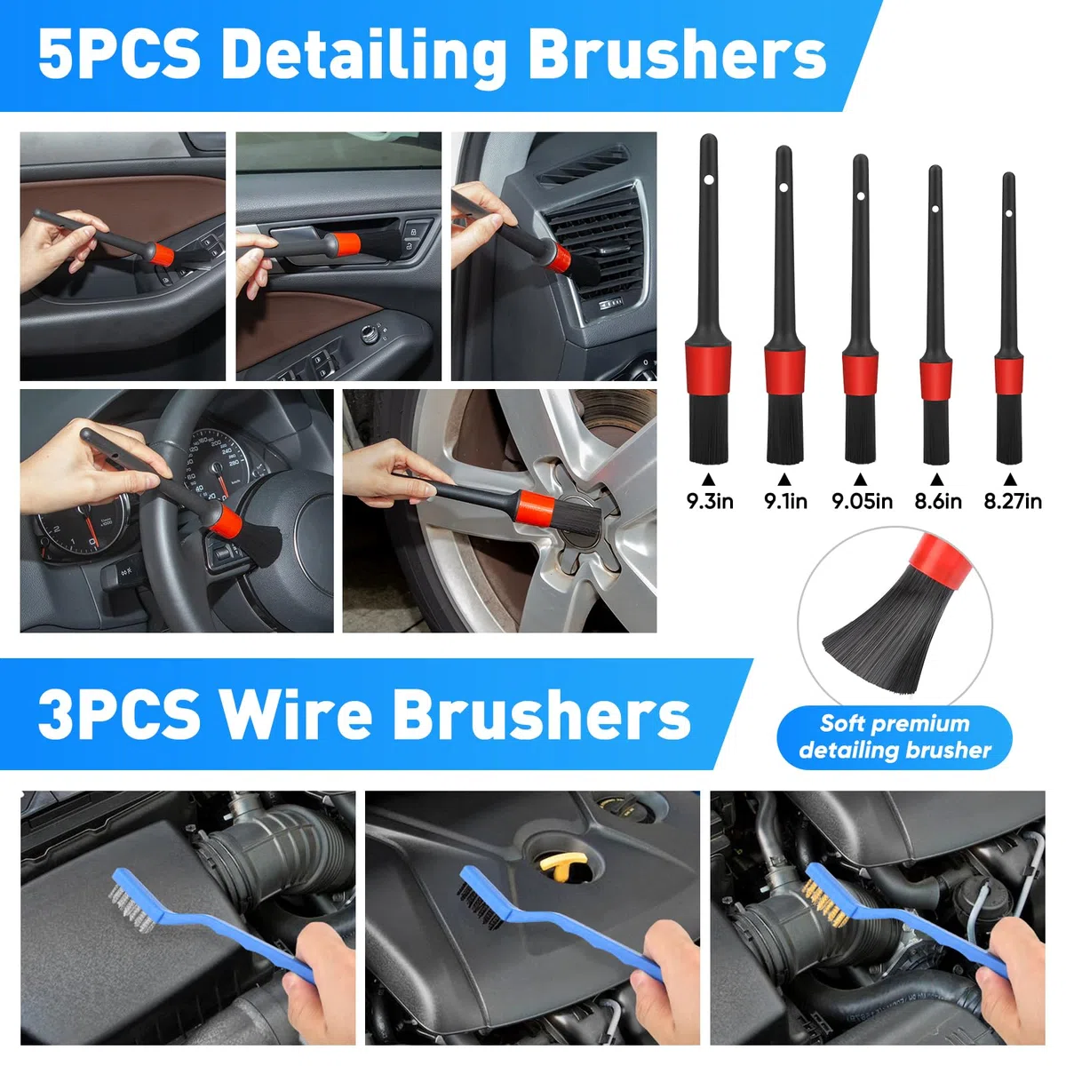 Pistolet à Mousse pour Lavage de Voiture, MYPIN Canon à Mousse Réglable, Pulvérisateur de Tuyau 2,5 à 6 Bars, Convient pour le Nettoyage de Voiture et le Jardin avec Connecteur Rapide 1/2
