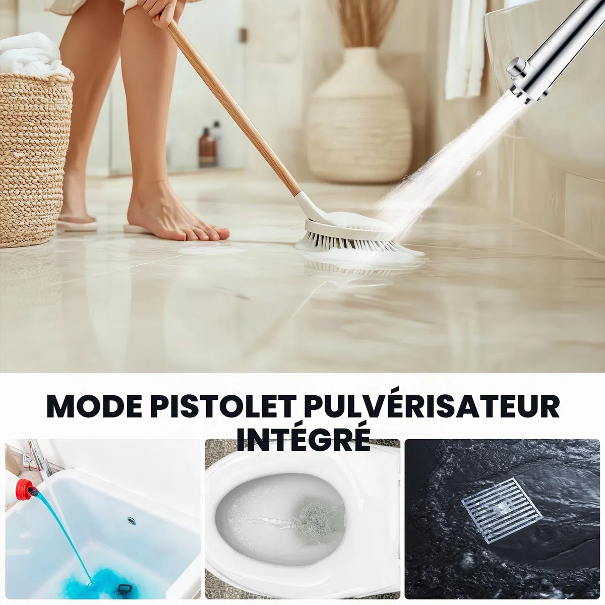 Pommeau de Douche Anti Calcaire avec 15 Étapes Filtre et Tuyau 2M Pomme de Douche Économie D'eau Haute Pression Douchette Douche Salle de Bain Filtrant avec 3+1 Types de Jets et Bouton D'arrêt(Argent)