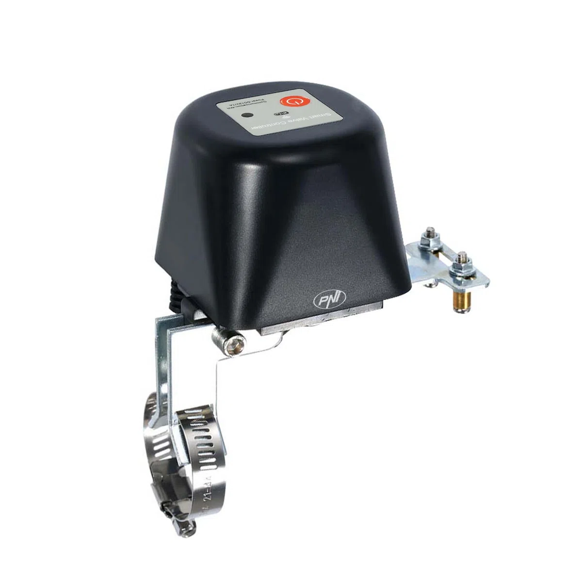 PNI PNI-HS541 Safe House HS541 Vanne intelligente avec Wi-Fi, pour couper l'alimentation des tuyaux d'eau/gaz via Internet, noir