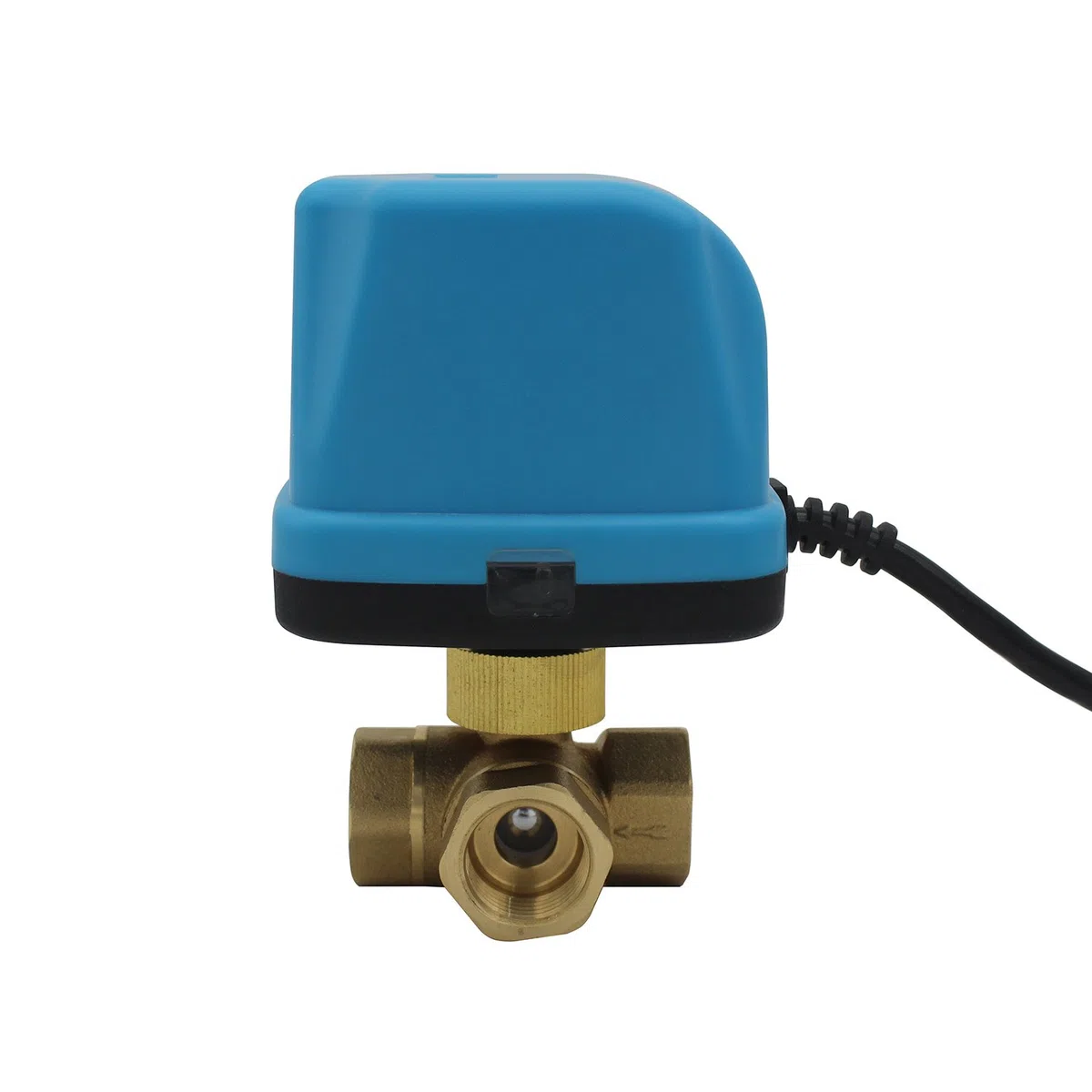 Vanne motorisée 3 voies 1/2" 3/4" 1" 1-1/4" 1-1/2" - DC 5V 12V 24V - T type - DW-0104