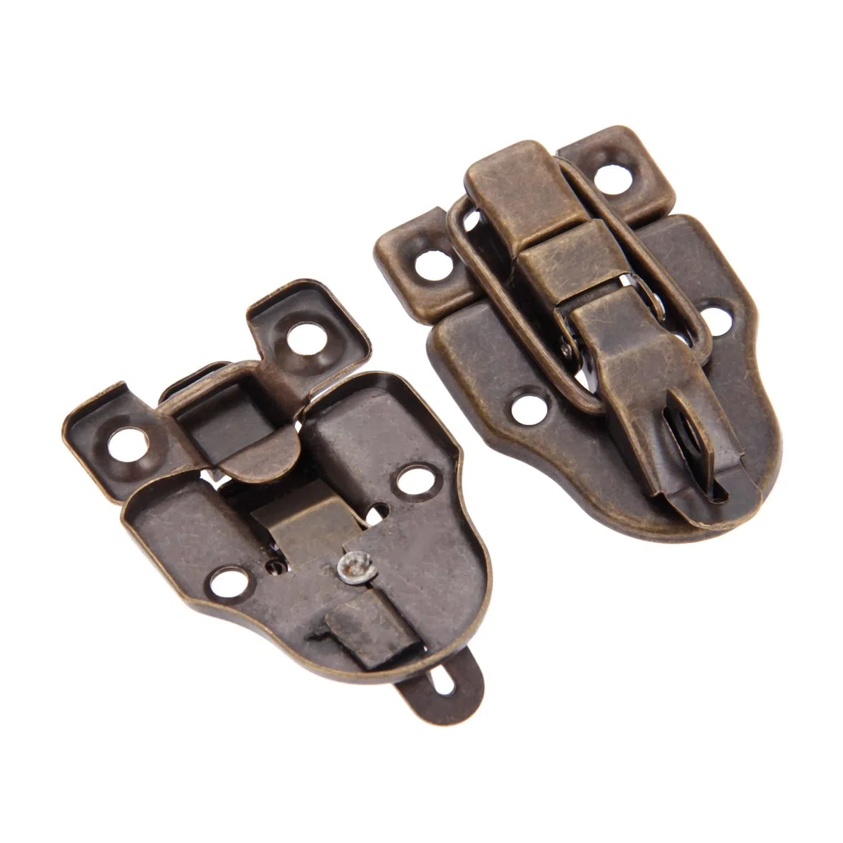 2pcs / 1Pair Bronze Antique Bronze Boîte Loquet HASPS Tiroirs décoratifs Valasses Bijouterie Boîtier Boîtier Boucle à boucle de fer avec vis 59 * 40mm