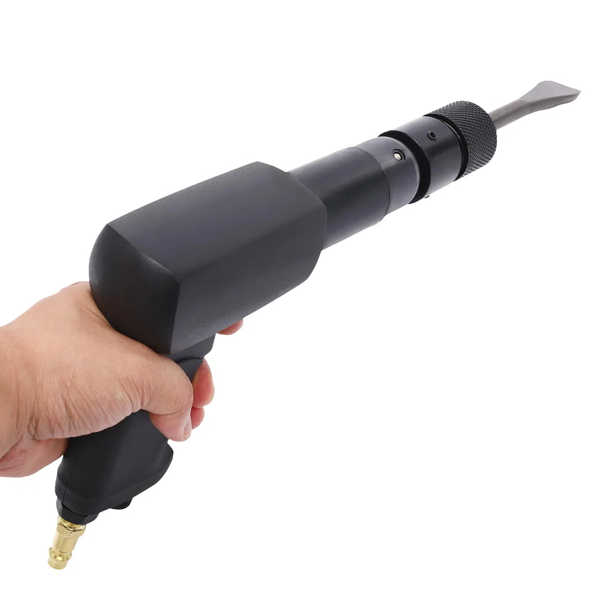 Vibro Jeu de marteaux burineurs à air comprimé Marteau pneumatique Concasseur à béton Joint à rotule Outil de réparation de voiture Extracteur point plat Burin d'avion Kit