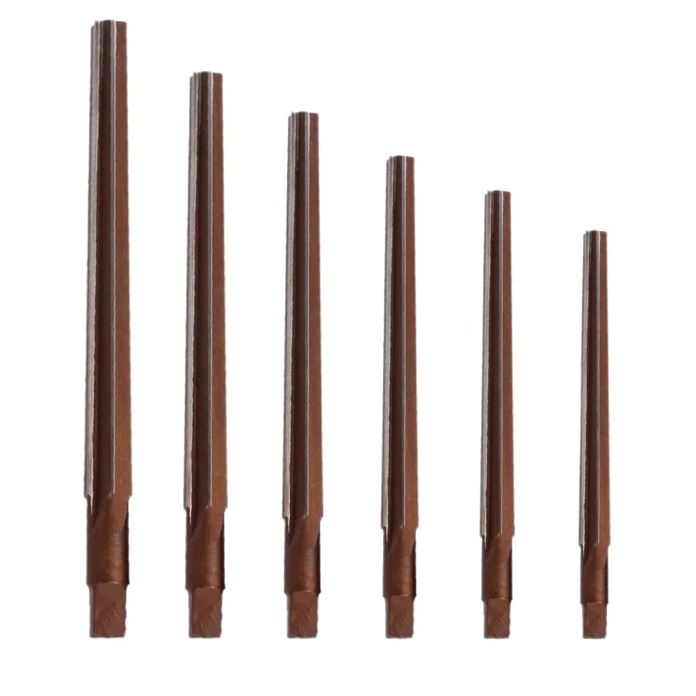 SPORTARC Lot de 6 alésoirs coniques 1:50 degrés coniques pointus manuel 3/4/5/6/8/10 mm, alésoir conique morse