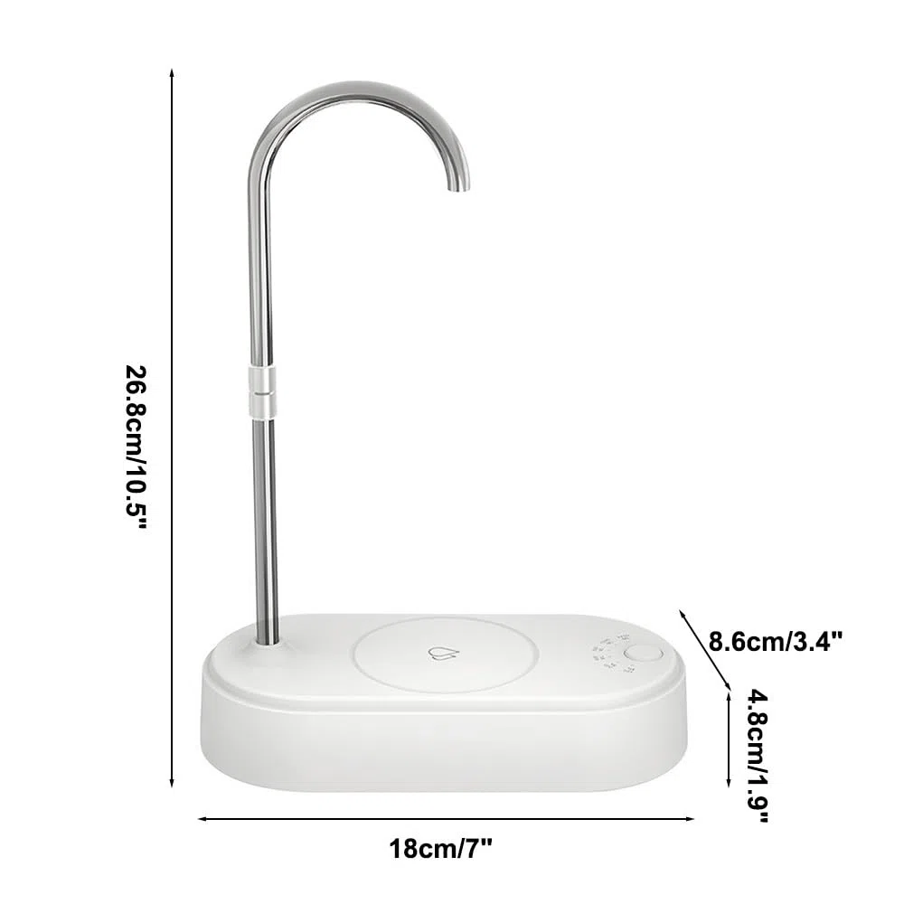 Distributeur d'eau de Bureau,Mini Pompe À Bouteille d'eau de Comptoir À 6 Vitesses avec Affichage LED Bleu,Chargement USB pour Maison,Bureau,Voyages en Plein Air,Camping
