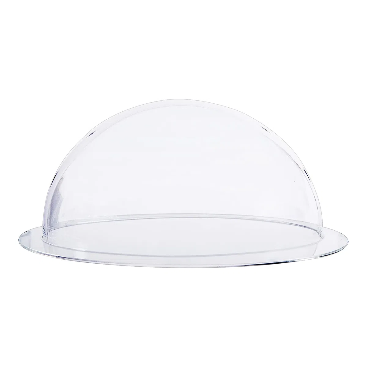 HMF 46735 Demi-sphère en acrylique, avec bord et capot en acrylique, pour le bricolage, diamètre : 35 cm, transparente