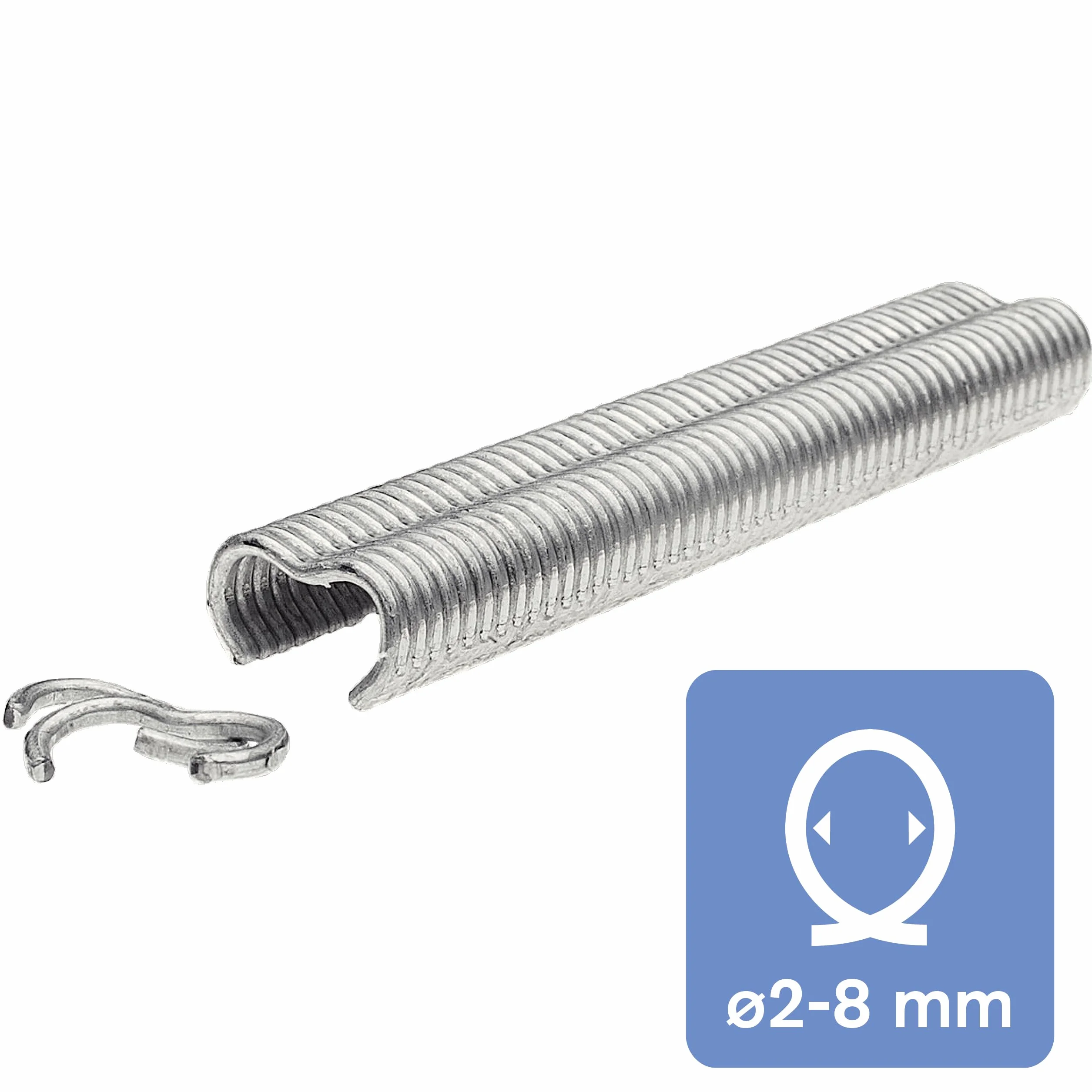 Rapid VR16 - Agrafes à Grillage en Acier Galvanisé, Compatible avec les Grillages 2-8 mm, Idéal pour Sécuriser Cages & Clôtures, 3190 Pièces, Emballage Boîte (40108808)