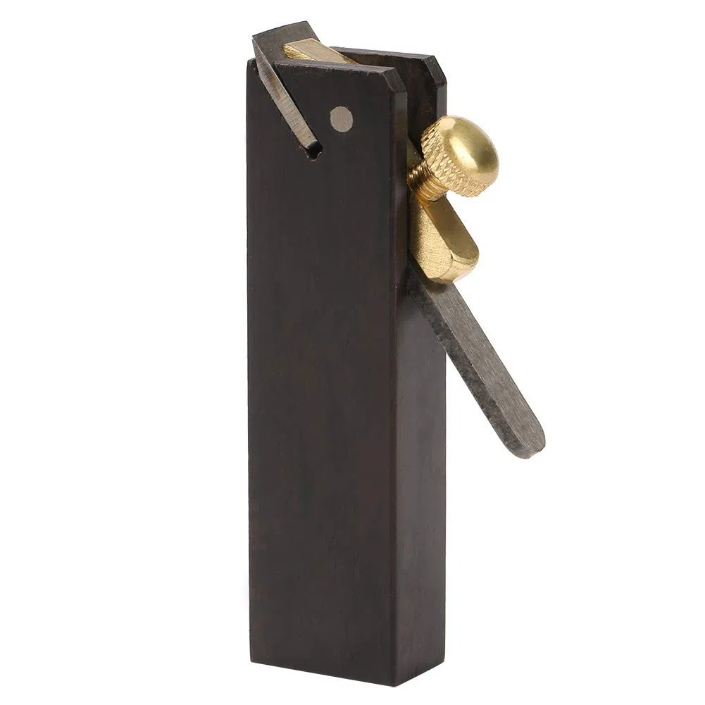 Hztyyier Mini ébène Avion, Rabot à Bois Portable pour Coupe et Chanfrein, Outil de Bricolage pour Travail du Bois