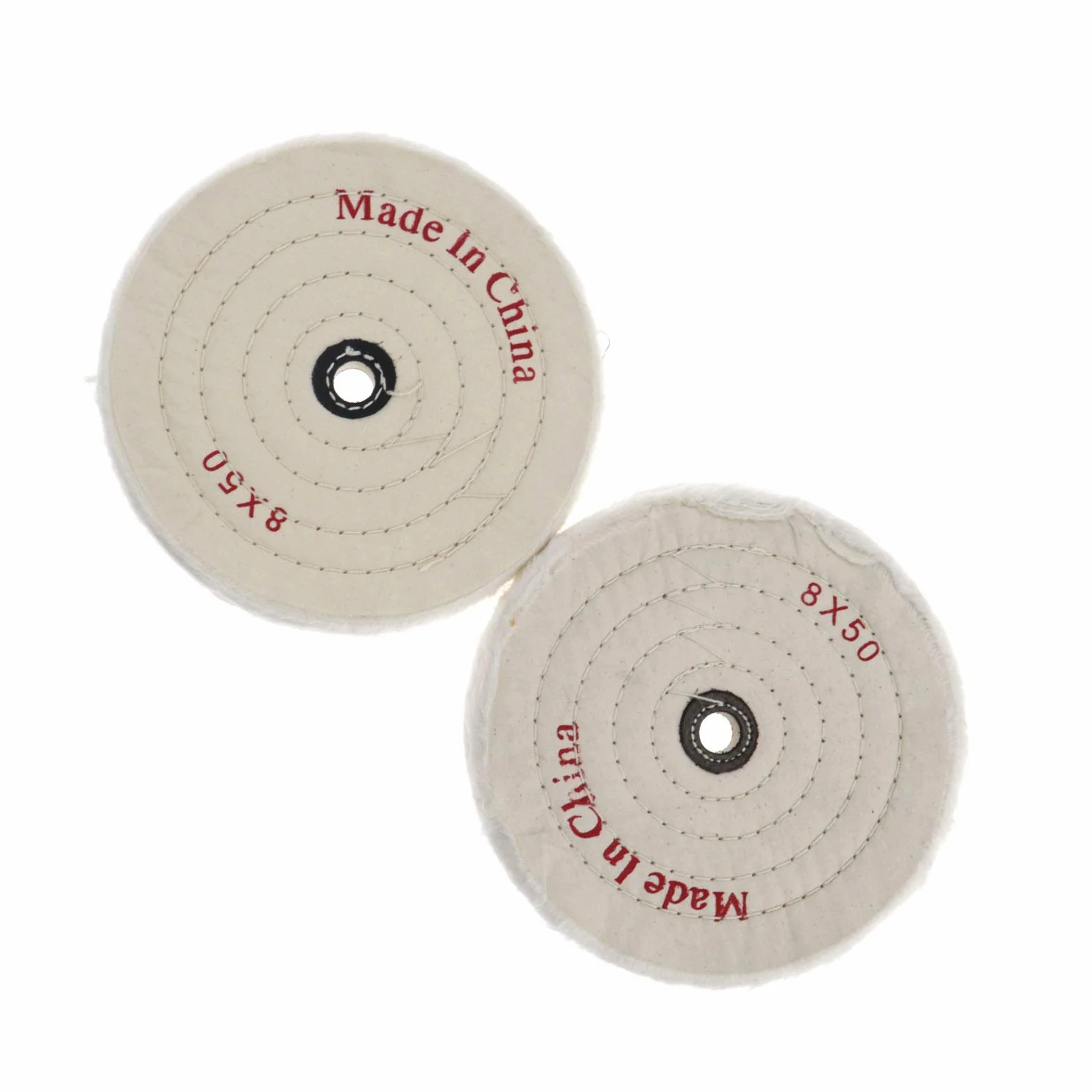 OTOTEC 20,3 cm 200 mm Polissage Polissage Roue Vernis à Patins abrasifs Coupon de Tissu Fil de Point de Roues pour Banc Meuleuses Lot de 2