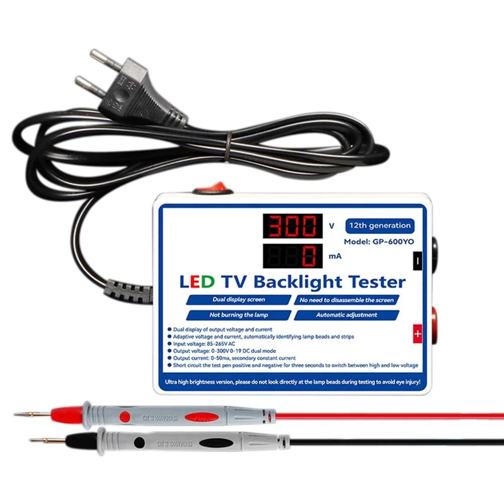 Testeur LED 0-300V Sortie LED Testeur de Rétroéclairage TV Bandes LED Polyvalentes Perles Barre Lumineuse Outil de Test de Lampe Prise UE