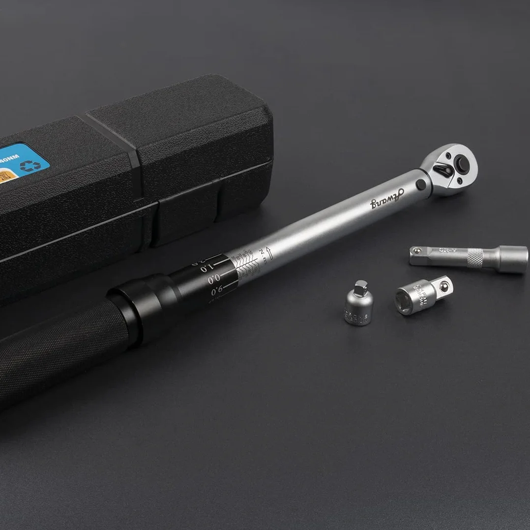 Awang Clé dynamométrique 3/8", 20-140 Nm pour voiture, moto, vélo, précision d'erreur ± 3 %, 72 dents