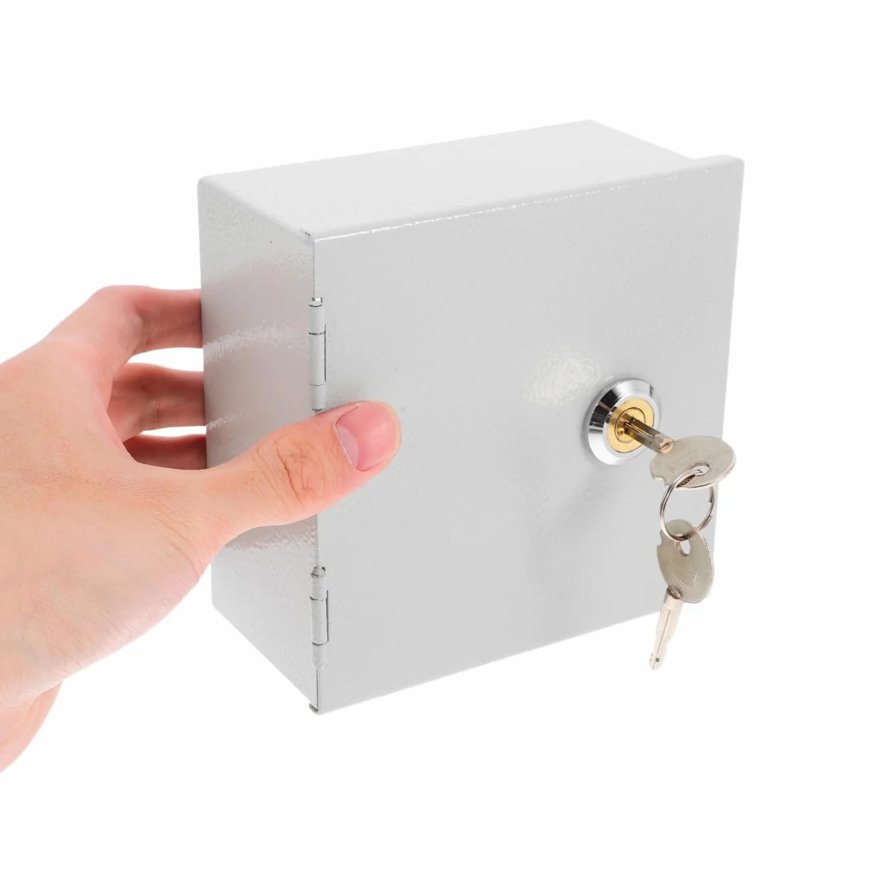 VALICLUD Boîte Électrique Murale Étanche Acier Inoxydable avec Serrure Boîtier de Protection Vandalisme pour Prises Électriques Extérieures et Intérieures Résistante Aux Éclaboussures et