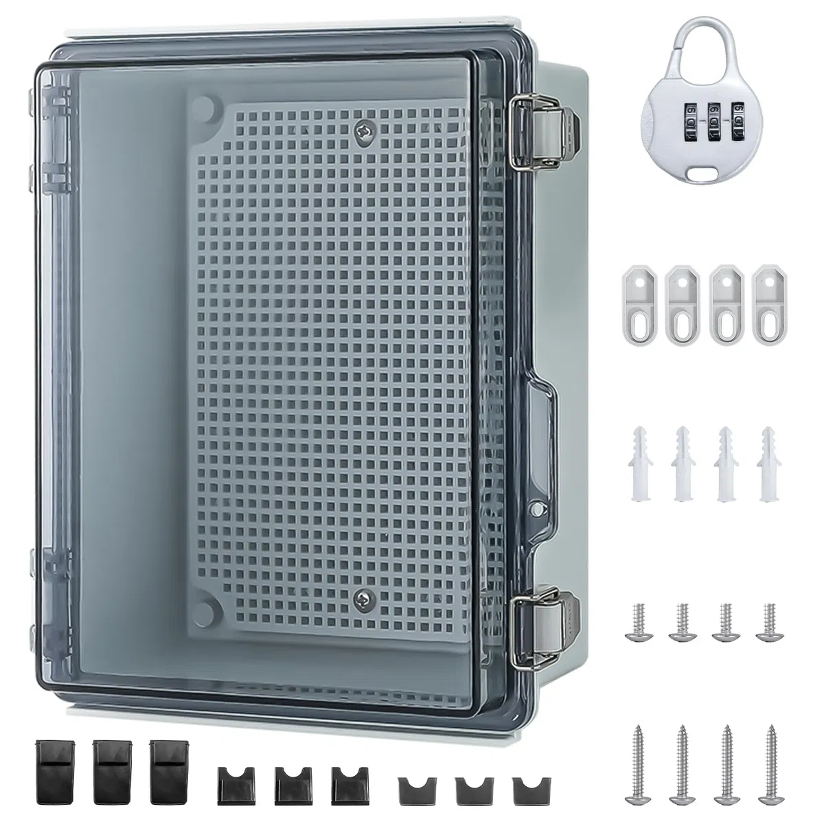 Boîte de jonction étanche IP65 | Coffret Electrique Etanche Exterieur | ABS transparente boîte de distribution saillie de câble pour protéger la multiprise