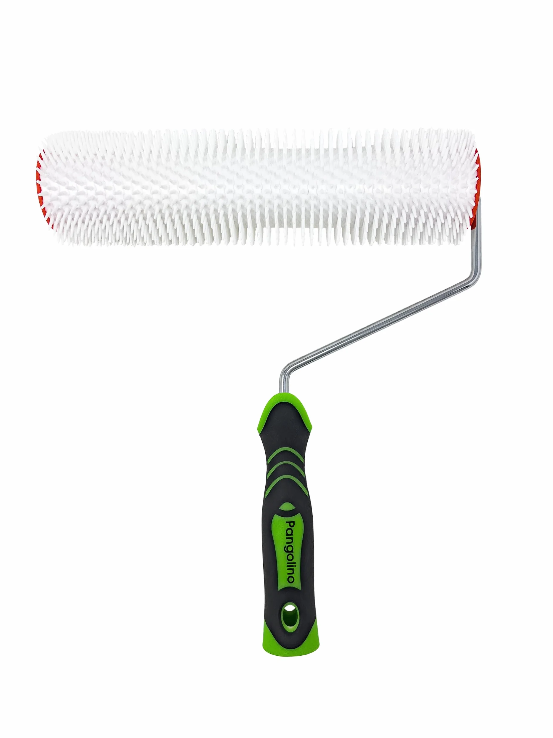 Pangolino Rouleau débulleur 25 cm | pointes 21 mm | support métallique réutilisable | prêt à l’emploi | idéal résine, chape, ragréage