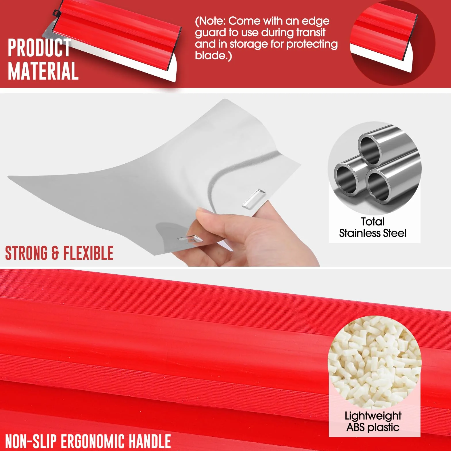 Spatule Enduit Set,Couteau a Enduire,Grattoir à Cloisons SèChes Professionnel avec Manche en Forme de Z,avec Spatule à Enduit,Outil Multifonctions,2 Éponges de PonçAge,Pour Le PlâTrage de Mur