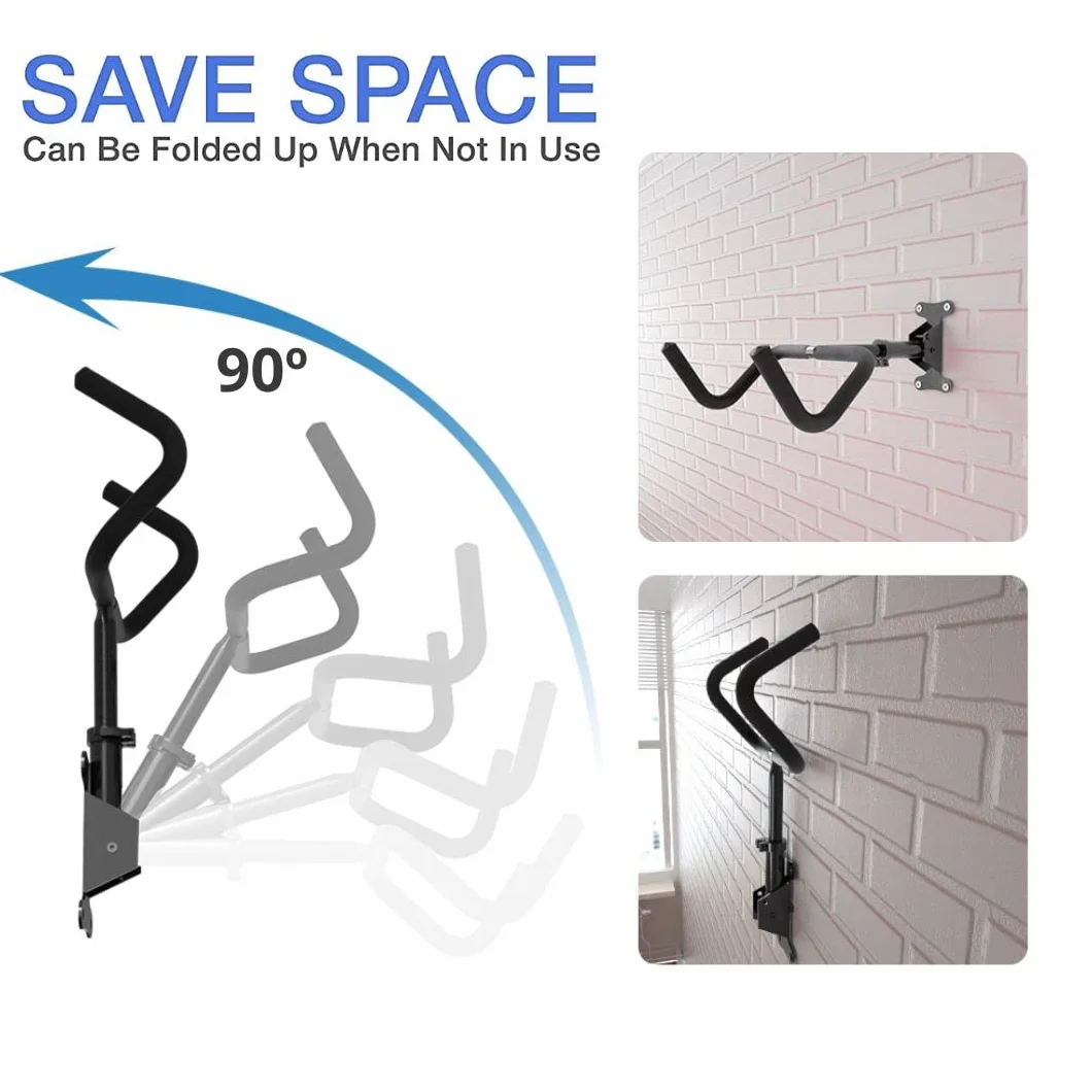 Support de vélo mural pliable et rembourré