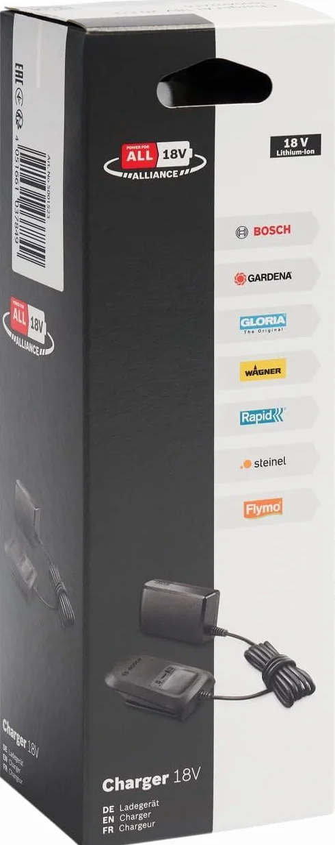 Rapid - Power for All Alliance - Chargeur de Batterie 18V-20, Charge Rapide, Compatible avec Les Batteries 18V d'autres Marques Power for All Alliance (5001523)