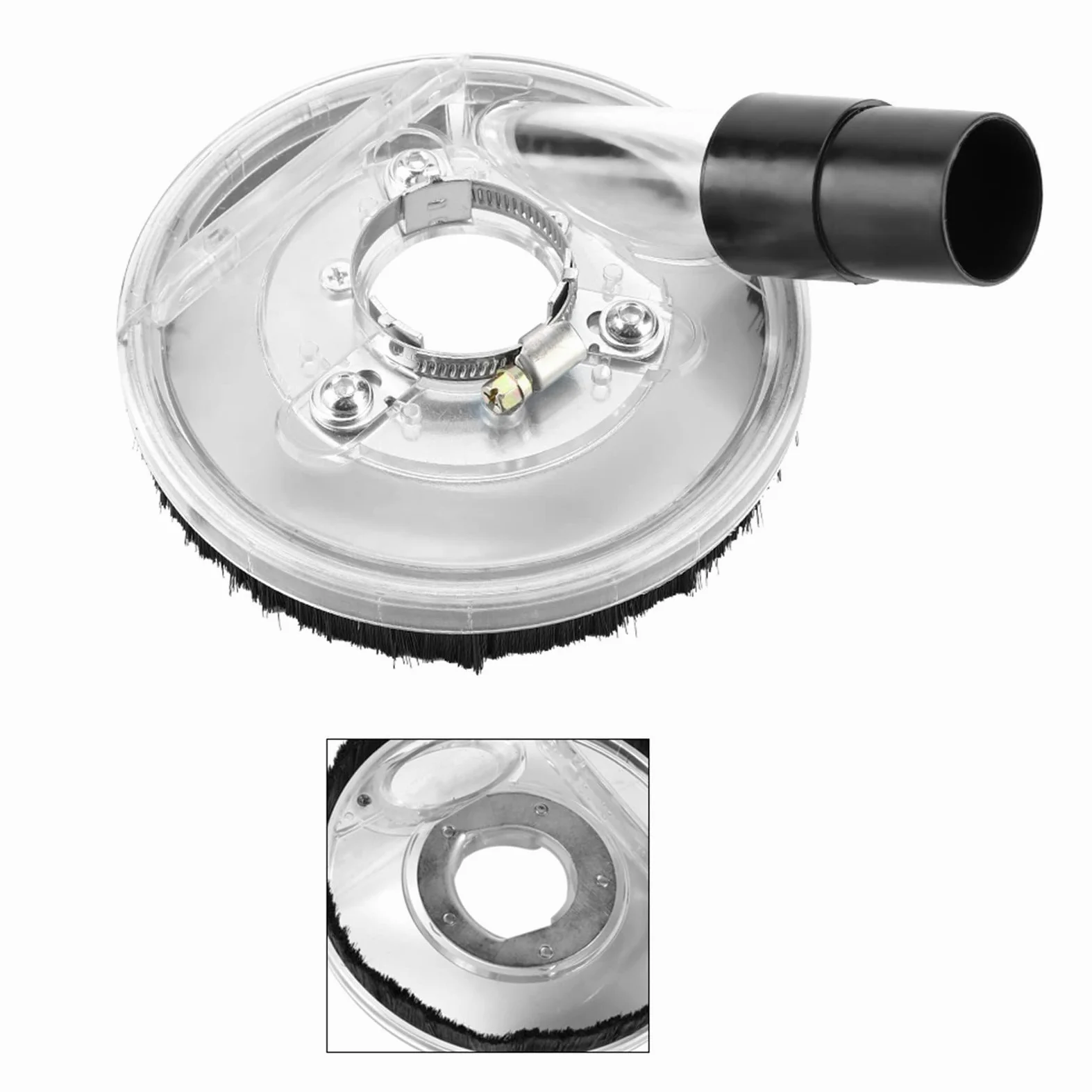 La Poussière Shroud Coque, 80-125mm Clear Vacuum Dust Dry Grinding Cover Compatible avec angle à la main Broyeur 80–125 mm vide poussière broyage sec Housse anti-poussière for Angle Grinders Hand Gr