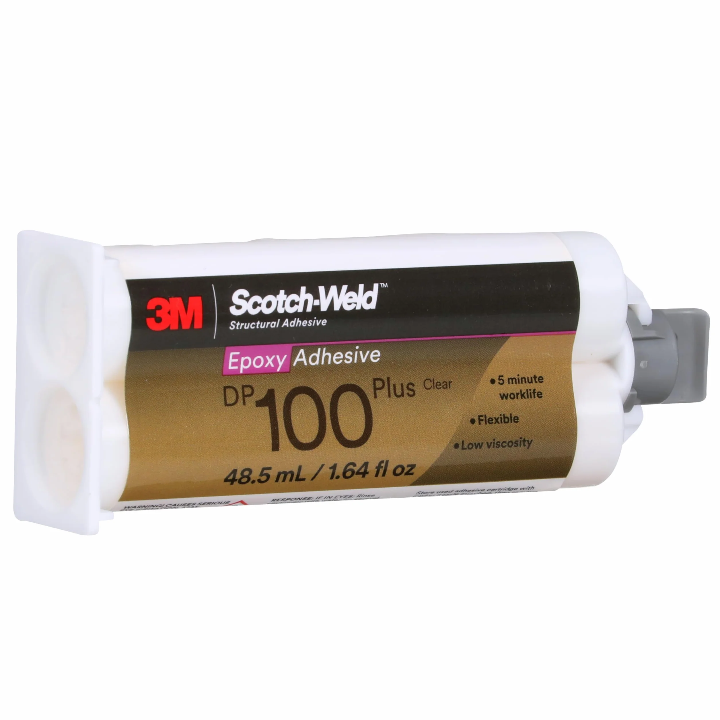 3M Scotch-Weld 08976 Adhésif époxy, plus 47,9 g, applicateur nécessaire, DP100Plus, transparent