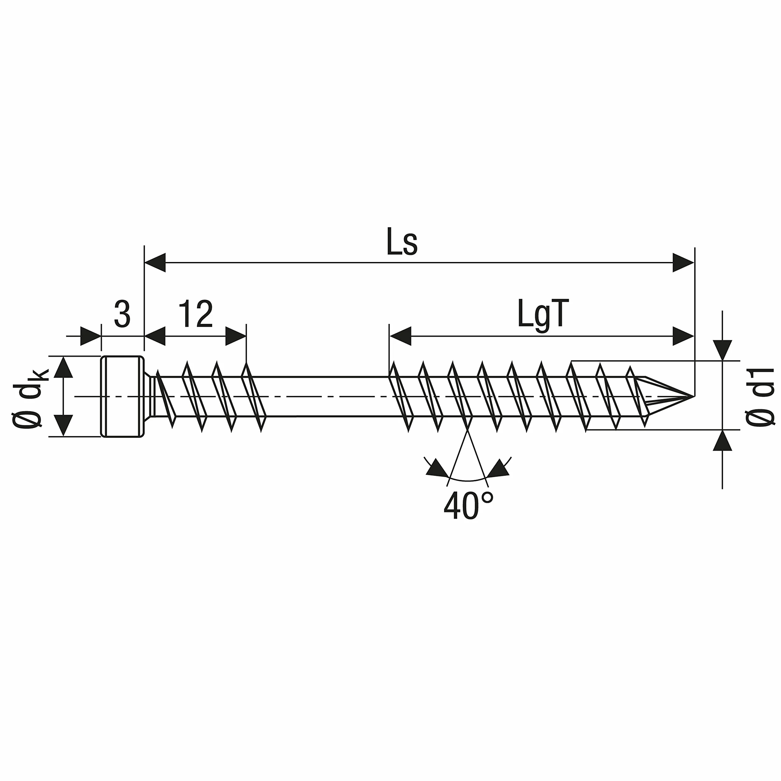 SPAX Vis terrasse, 5 x 70 mm, 100 pièces, Filetage de fixation, Tête cylindrique, T-STAR plus T25, Pointe CUT, Acier inoxydable A2-0537000500703