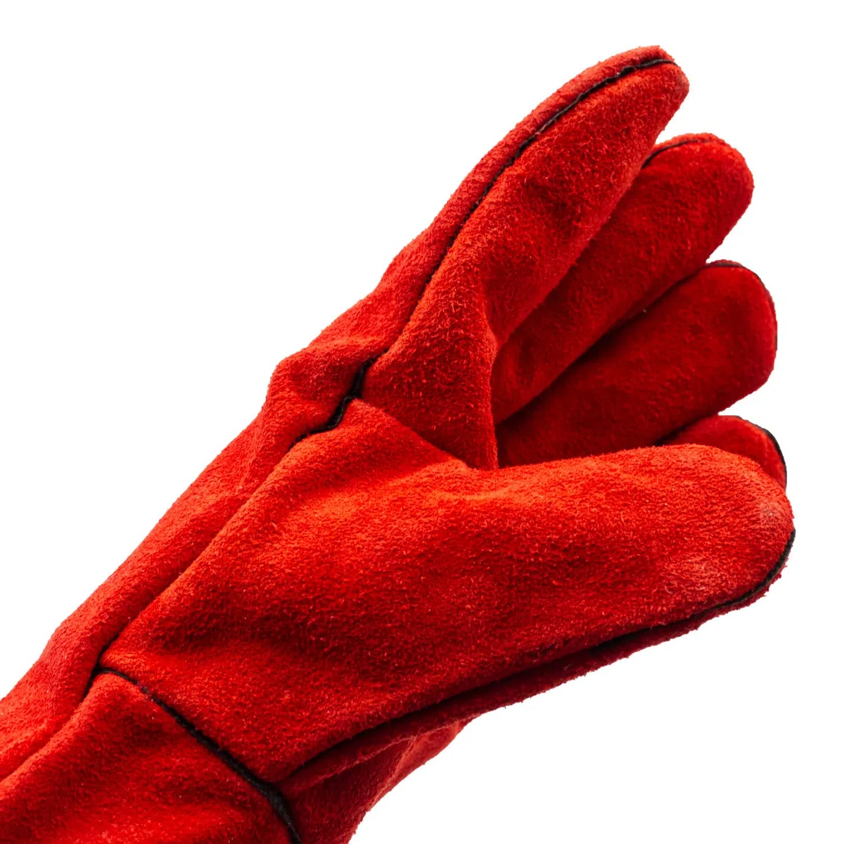 ISSALINE Gants de soudage de cuisine résistants à la chaleur, gants professionnels en cuir résistants à haute température, accessoires four, barbecue, souder, cuisine, protection taille 10