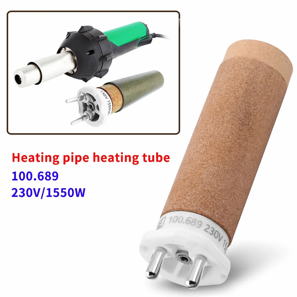 Leister 100.689 Chauffant Elément, 230V 1550W Chauffant Tube Elément de Remplacement en Céramique D'Origine, pour Pistolet À Air Chaud Triac-S Pistolet À Souder Le Plastique