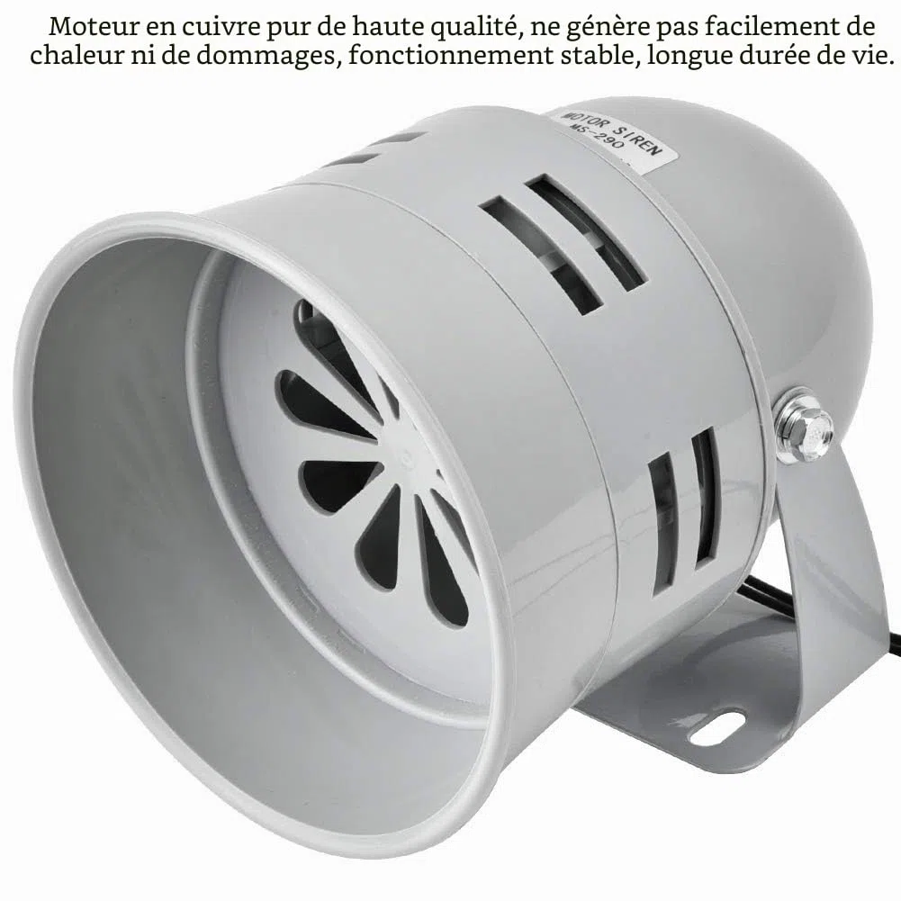 Sonew 120 DB Alarme Moteur, sirène de prévention de sécurité d'alarme de klaxon d'alarme électrique Industrielle Industrielle de 40W, système de sécurité Domestique(AC220V)