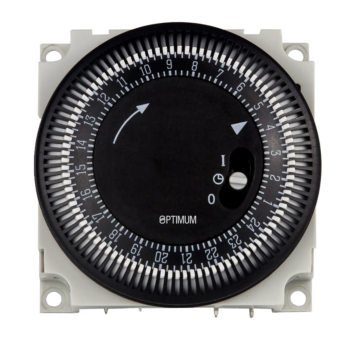 Optimum OP-FM1STUH0 Module de minuterie synchrone 24 heures 230 V Noir/Blanc
