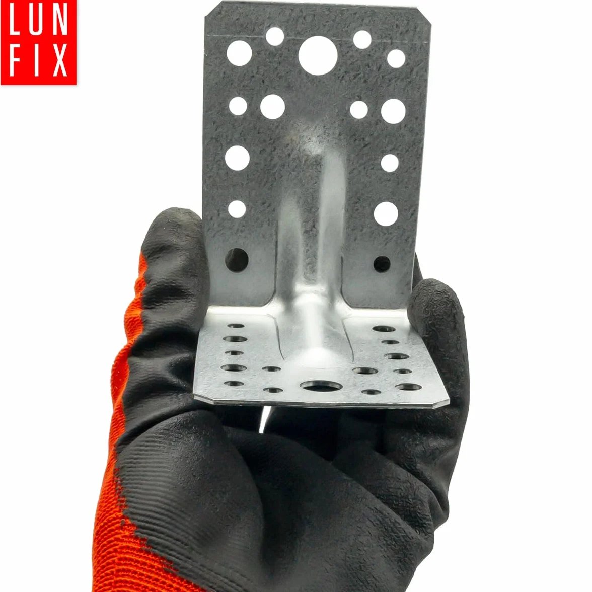 50 Equerre metal renforcées 90x90x65x1,5 mm, connecteurs bois galvanisés avec nervure, équerre support d'angle droit perforée pour menuiserie, fixation meuble, clôture, construction bois