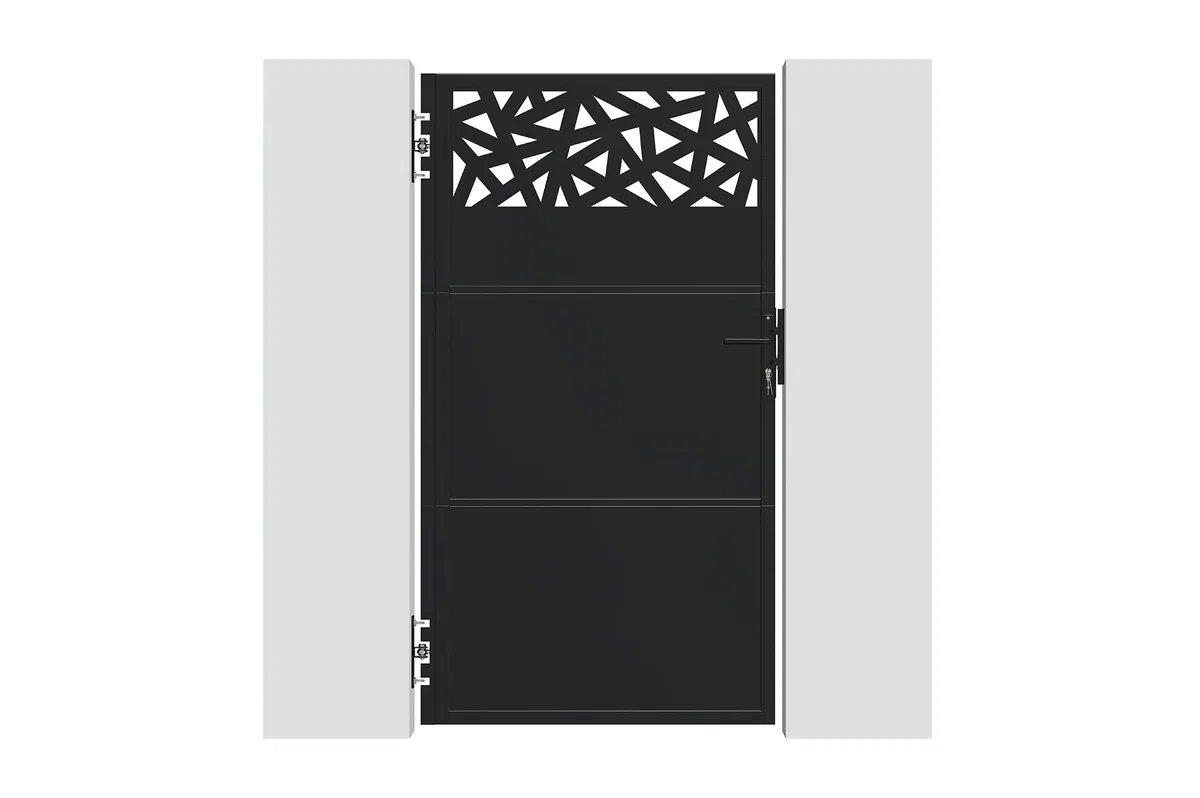 Casanoov Portillon acier 1m NALI RUIVO H.180cm noir mat