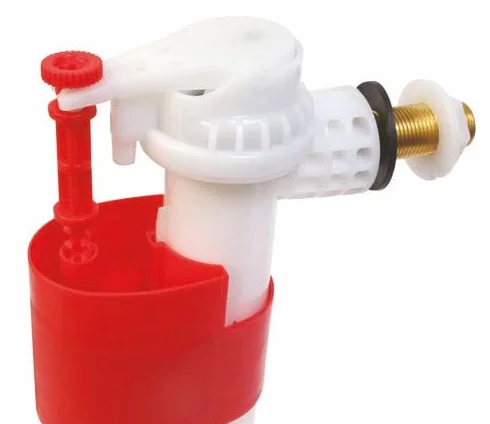SOMATHERM FOR YOU, Chasse d'eau de WC à étrier double poussoir NF avec robinet latéral, installation facile, réglable de 190 à 300 mm, joint silicone anti-calcaire, 10 ans de garantie