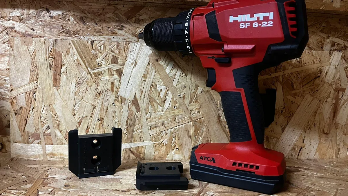 StealthMounts Lot de 4 supports d'outils pour Hilti Nuron 22 V | Porte-outils noir pour Hilti Nuron 22 V | Fabriqué au Royaume-Uni