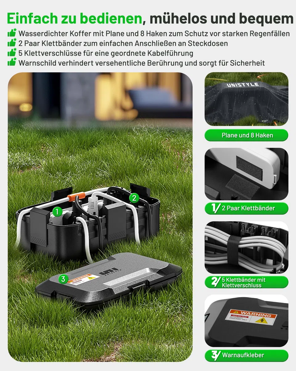 Boitier Etanche, IP55 Medium Boîtes à Bornes électriques, Boite Etanche Electrique Exterieur, Idéal Pour Protéger les Multiprises, Lumières de Noël, Dimensions intérieures = 26 cm x 15 cm x 12 cm