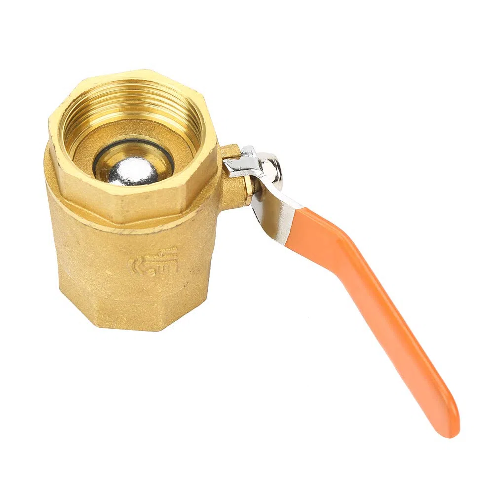 Robinet à Tournant Sphérique en Laiton BSP, DN32 1.6MPa 1-1/4-inch Vanne d'Arrêt à Robinet à Boisseau Sphérique à Filetage Femelle avec Poignée à Levier pour Gaz eau