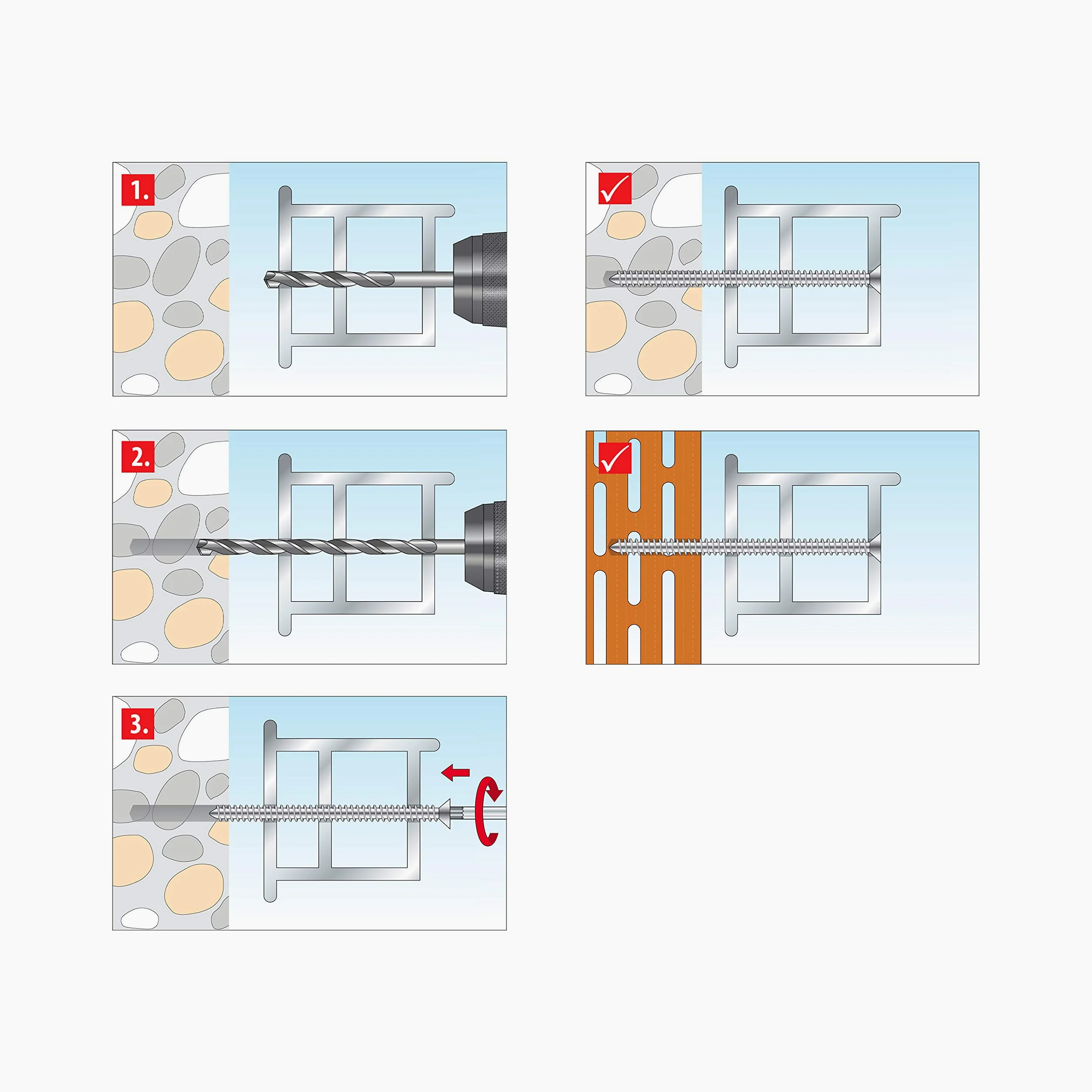TOX Window Pro Vis pour cadres en acier cémenté, montage à distance pour fenêtres et portes, tête cylindrique avec entraînement TX25, ⌀7,5/92 mm, 09310146