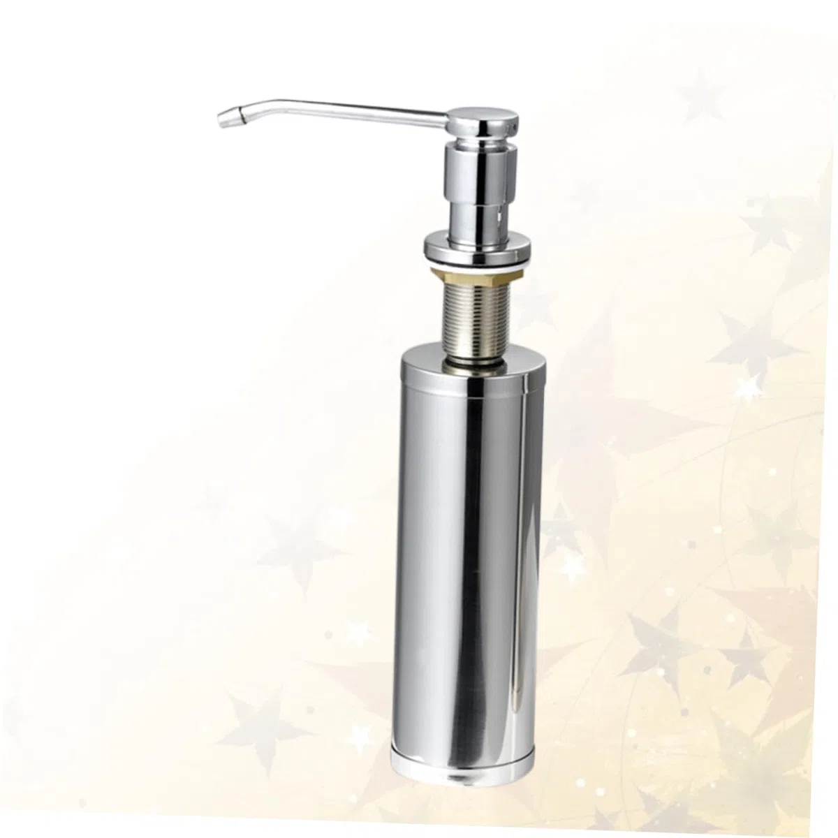 SHINEOFI Distributeur de Savonnette pour Lavabo en Acier Inoxydable Argenté, Résistant aux Acides, Installation Facile, pour Plan de Travail et Salle de Bain