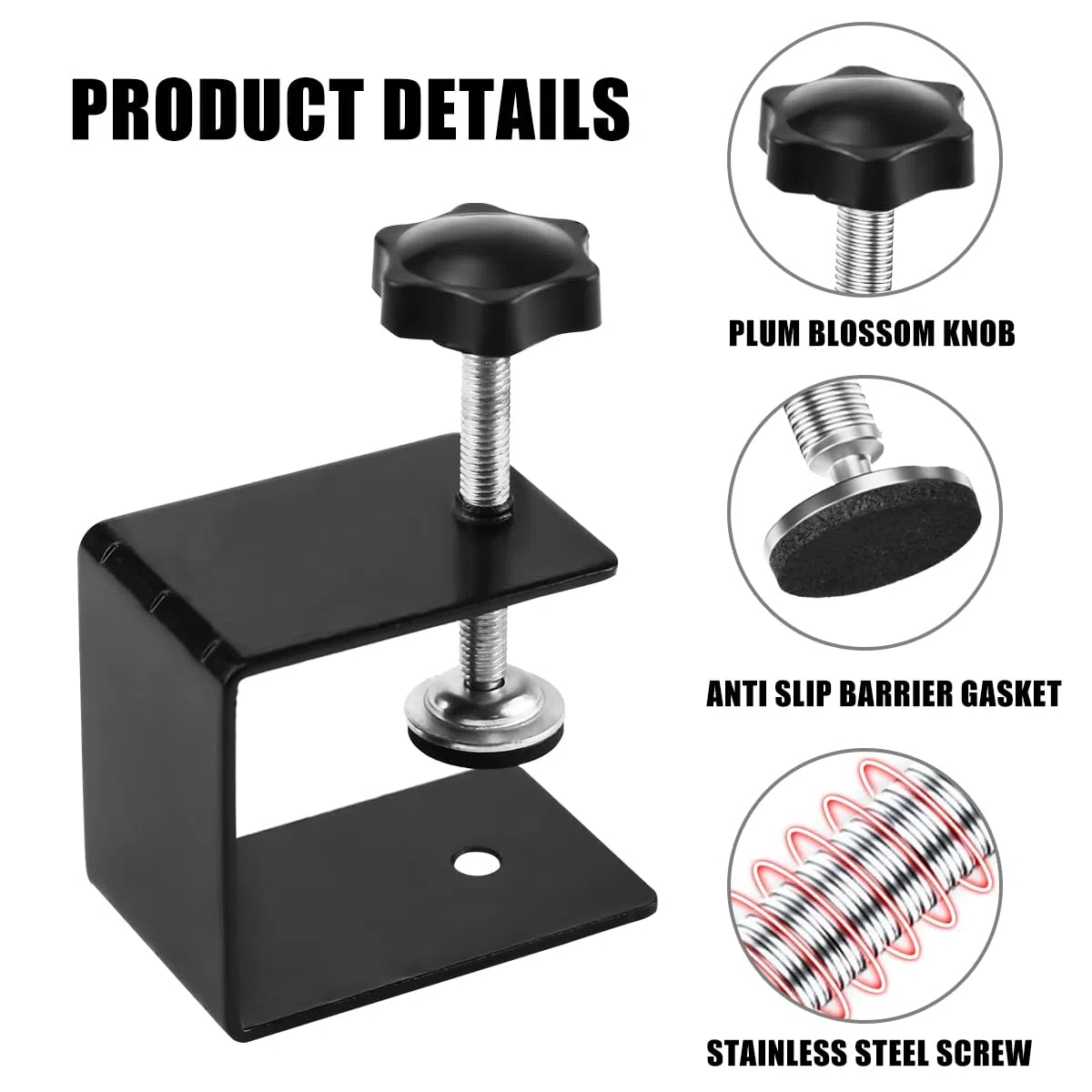 Serre Joint Menuisier en C, 50 mm Réglable Pince C, Cabinet Clamps, Acier Inoxydable, Mini Pince Serre Joint Dormant, pour Fixation du Bois, Fabrication et Bricolage