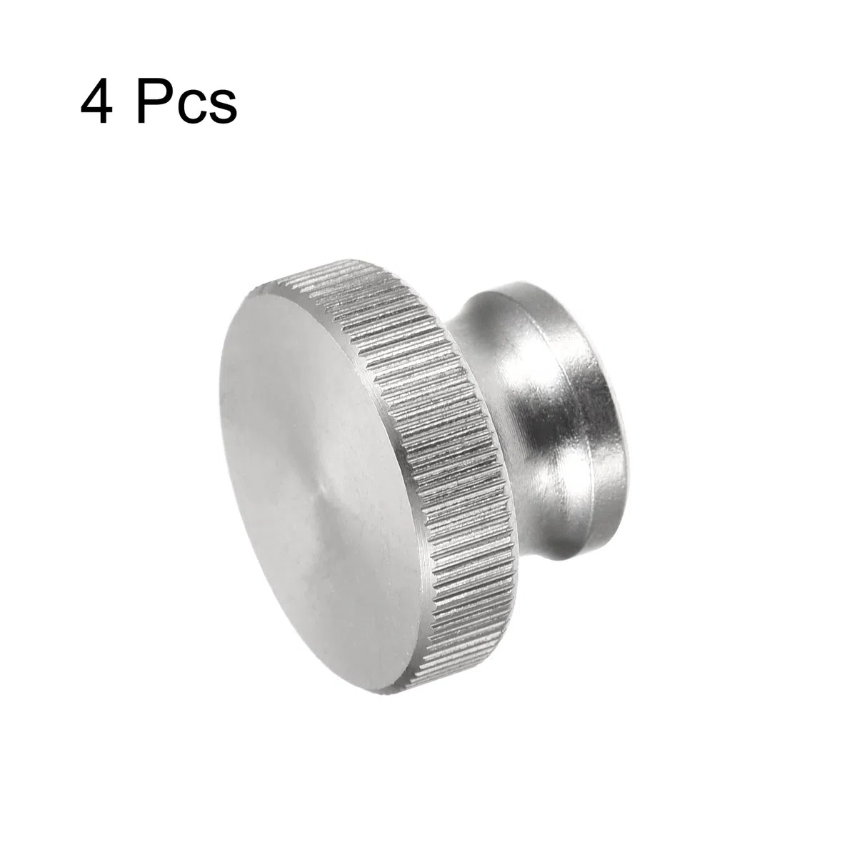 sourcing map Lot de 4 écrous moletés en acier inoxydable 304 M12 x 30 x 20 mm