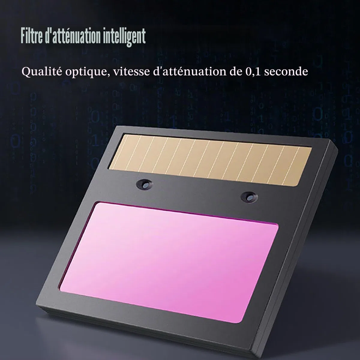 Akozon TX500C 110 * 90mm PA Panneau Solaire Casque de Soudage Lentille Masque de Soudage Remplacement Automatique de la Lentille Assombrissante