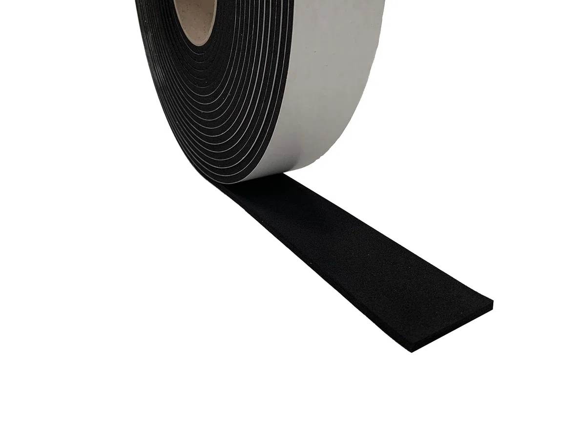 Advanced Acoustics EPDM Ruban adhésif d'étanchéité résistant – 50 mm de large 5 mm d'épaisseur par rouleau de 10 m de long