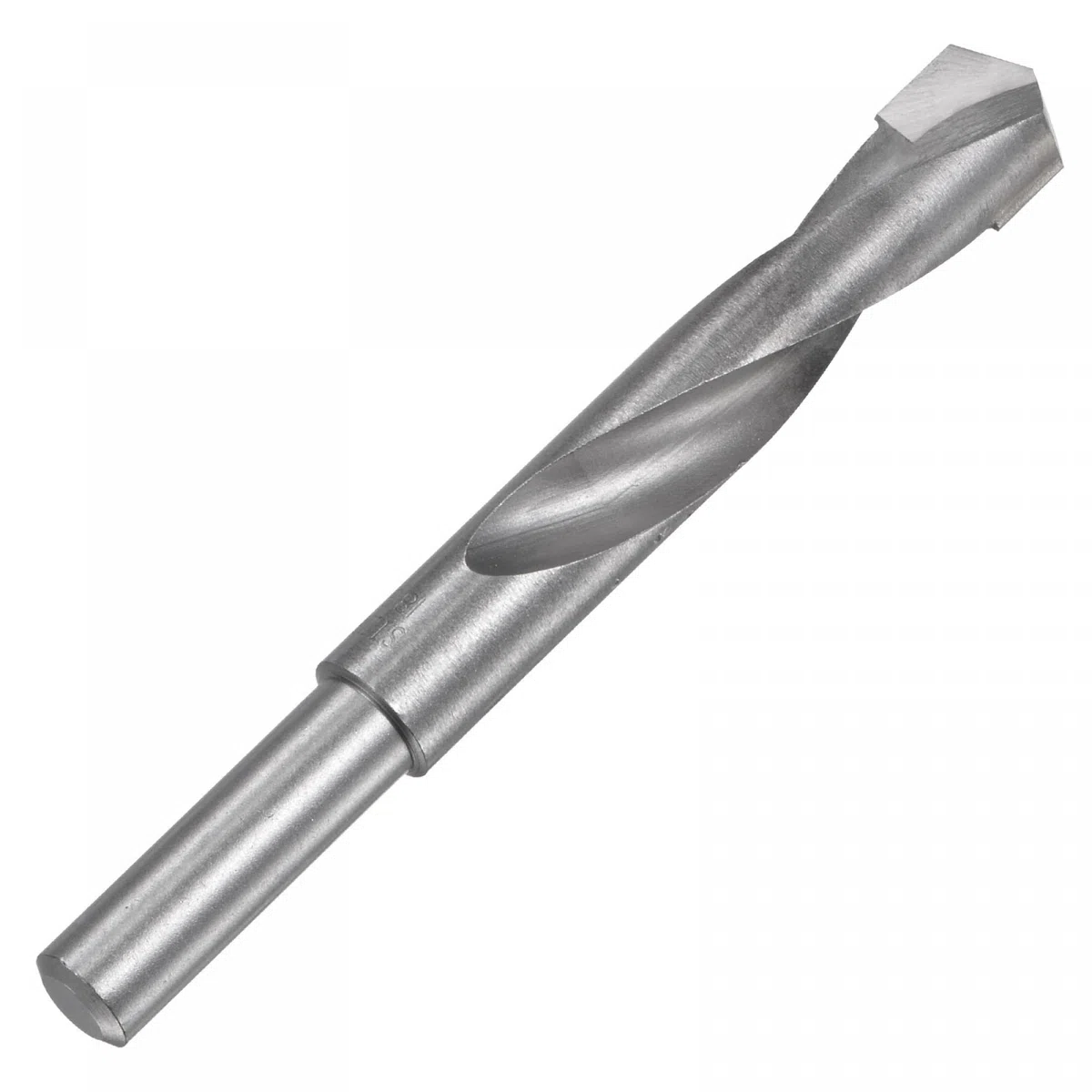 sourcing map 18mm Réduite Tige Cimenté Carbure Hélicoïdal Foret Pointes pour Trempé Acier Acier Inox 1/2 Pouce Droite Tige