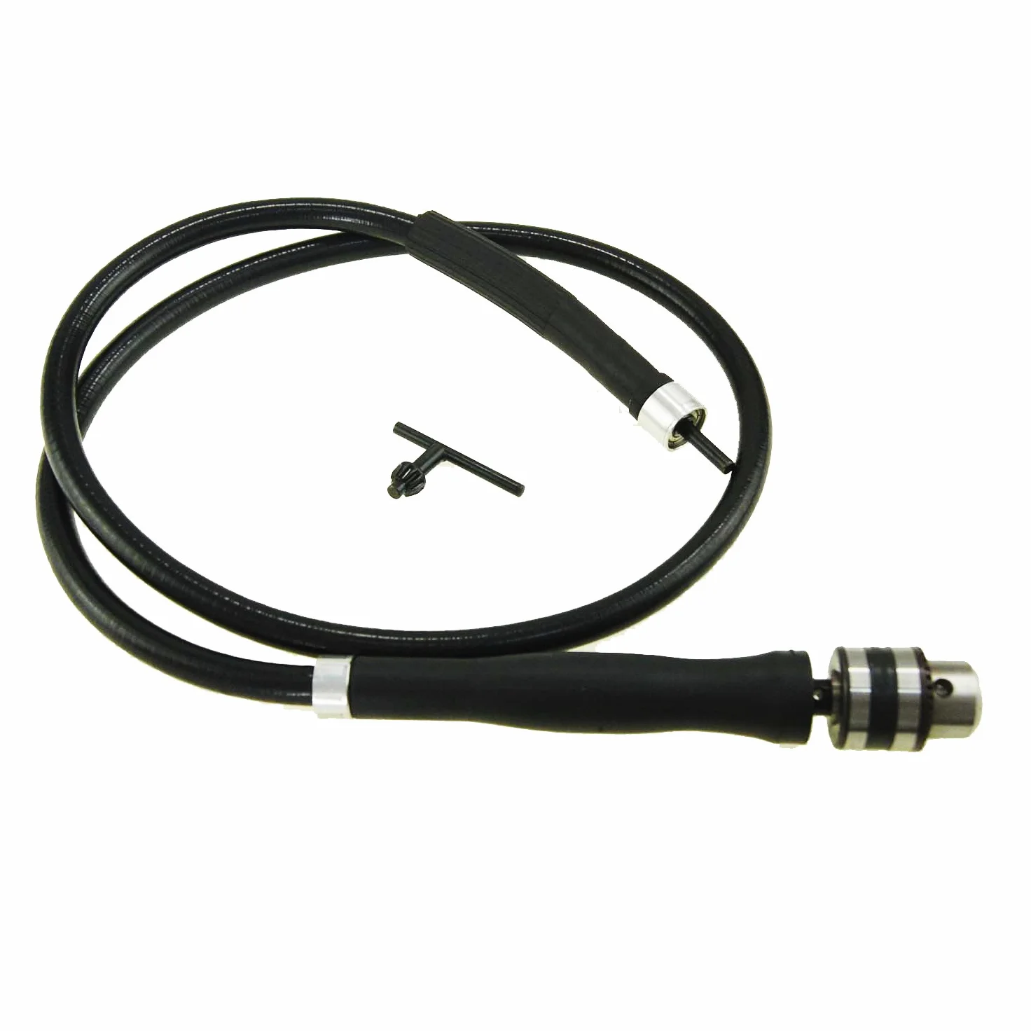 KATSU Arbre d'Extension de Perceuse Flexible avec Mandrin à Clé de 10mm, 55" Longueur, Mini Meuleuse à Matrice Multi-usage Outil Rotatif Accessoire Adaptateur 105045