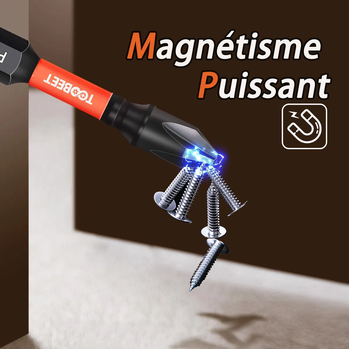Jeu de 52 Embouts de Vissage Impact S2 (25/50/75/150mm), Torx T7-T40, PH, PZ2, Hex, Fente, avec Mini Clé à Cliquet & Porte-Embout Magnétique, Idéal pour Visseuse à Choc & Zones Étroites
