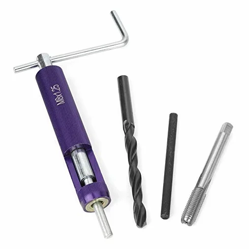Kits Réparation de Filetage + 50pcs Filetage Hélicoïdal Enroulé d'Acier Inoxydable Filetage Insère Insertions M8 x 2D