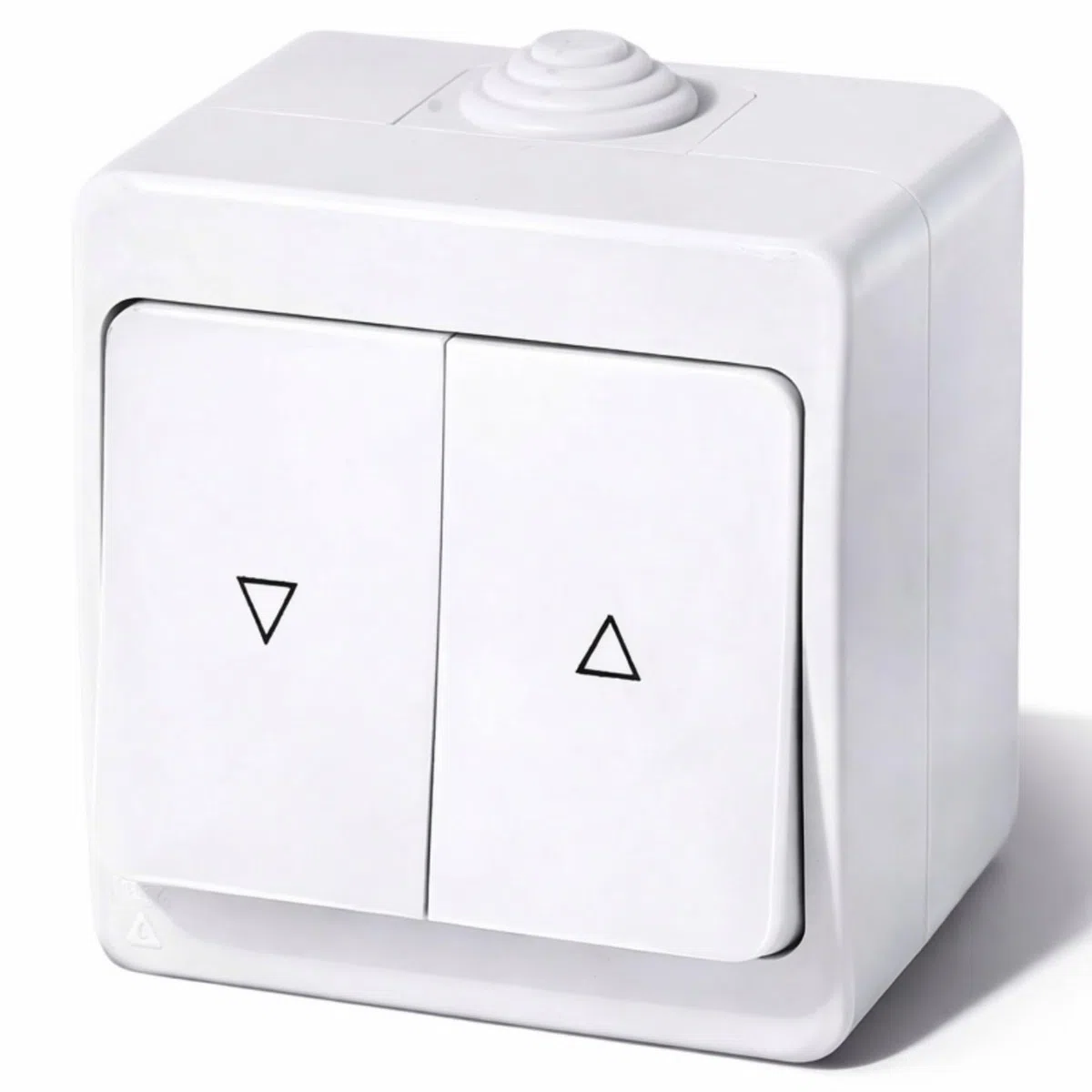 Bouton de store en saillie IP54, tout-en-un, série G1 blanc pur