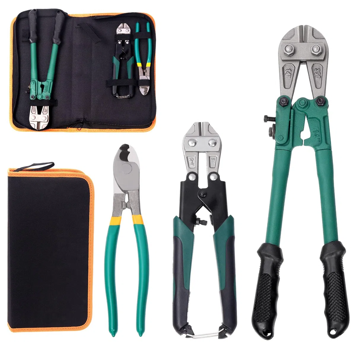 Swpeet Lot de 3 mini coupe-boulons et coupe-câbles