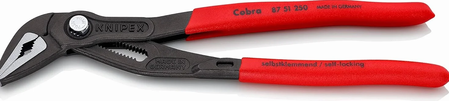 Knipex Cobra ES Pince multiprise ultra-effilée gaines PVC anti-dérapantes 250 mm, 87 51 250