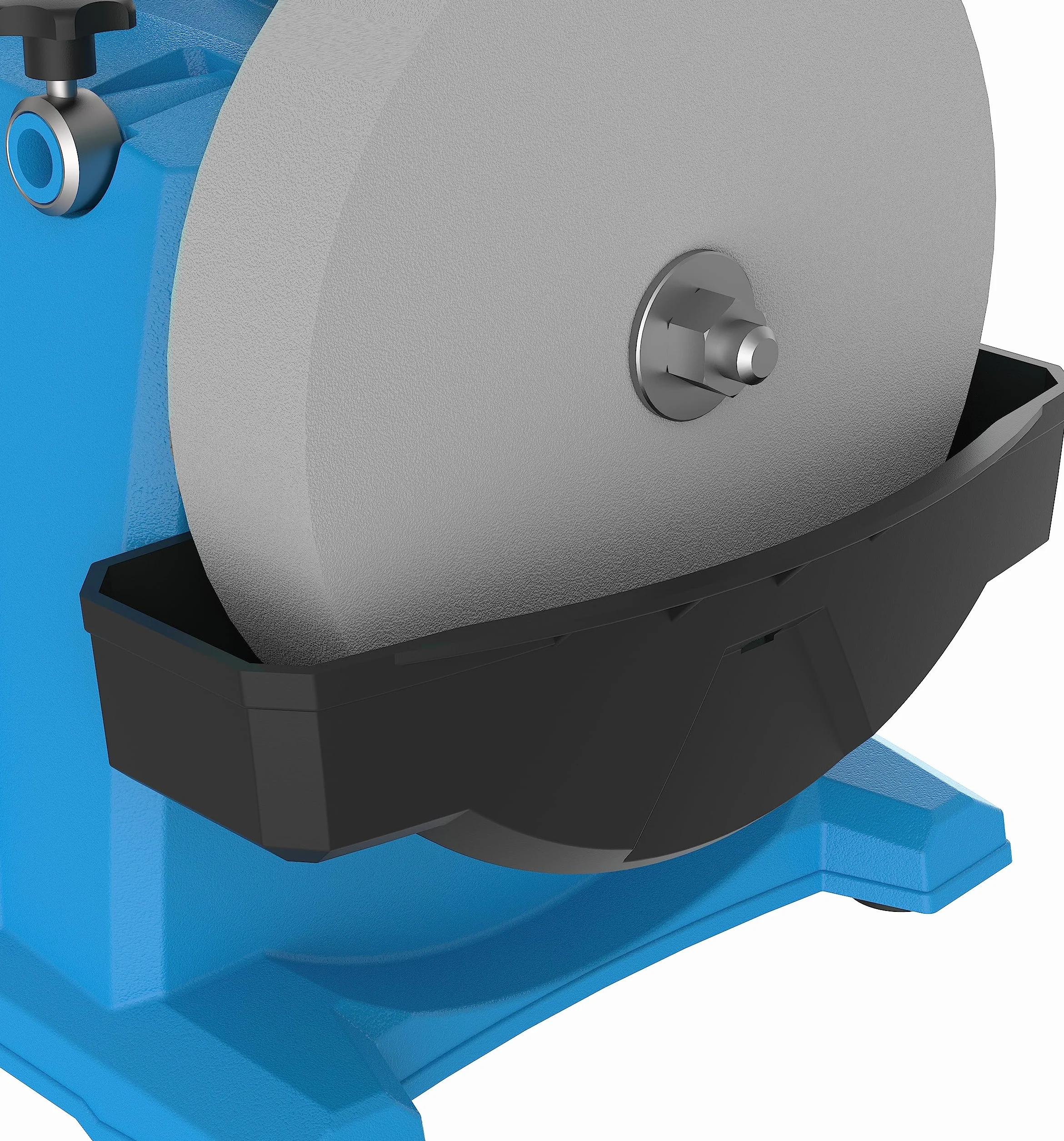 Güde 55247 GNS 200 VS Ponceuse à eau (230 V, 120 W, disque abrasif sec et humide 200 mm), bleu, 45,5 x 28 x 37 cm
