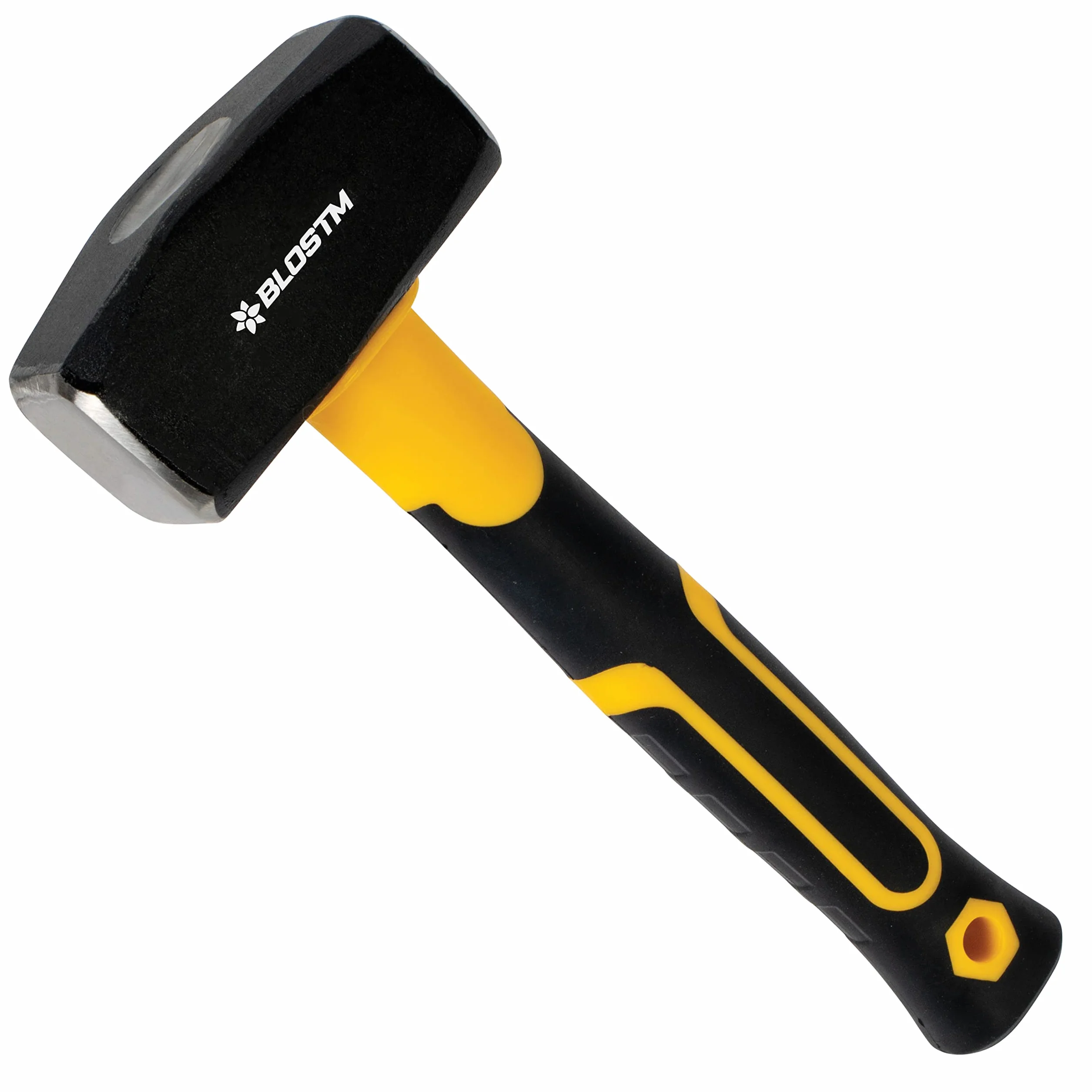 BLOSTM Massette 1.1kg avec Manche en Fibre de Verre - 2.5 lb à Toute Épreuve Maillet avec Poignée Ergonomique Antidérapante - 2.5lb / 1100g