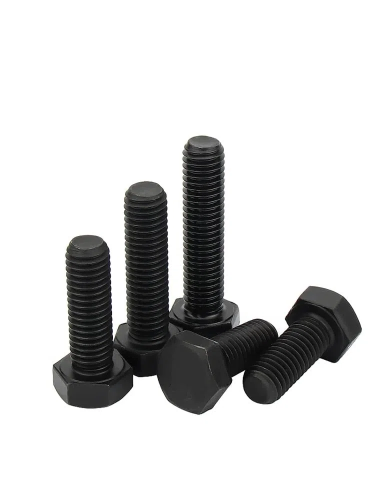 M7 noir 8,8 boulons à tête hexagonale en acier pas de vis 1,0 (50,M7-1.0 x 12mm)